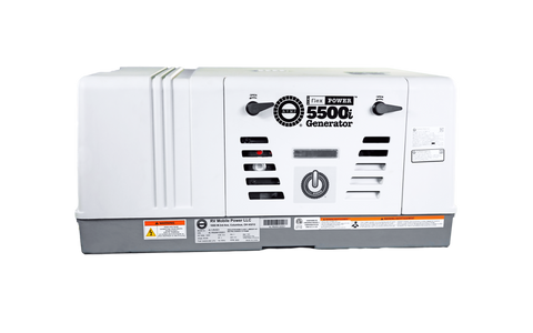 RVMP Flex Power 5500i 5500 Watt Dual Fuel Installed RV Generator