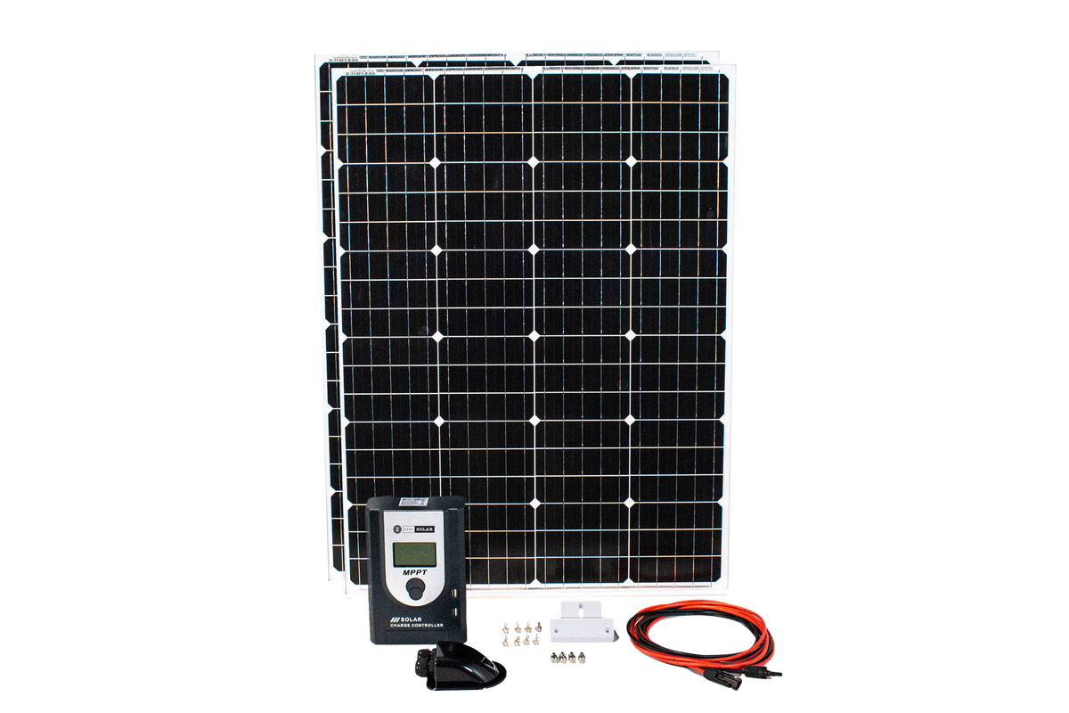RVMP Solar™ 220W Single Panel Solar Kit | Off-Grid Solar Kit - 220W | Off-Grid, RV, Camping, Home, Backup - RV parts and accessories - Buy 220W Solar Kit online