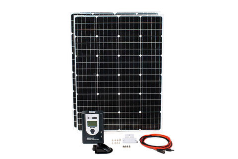 RVMP Solar™ 200W Solar Kit | Off-Grid Solar Kit - 200W | Off-Grid, RV, Camping, Home, Backup